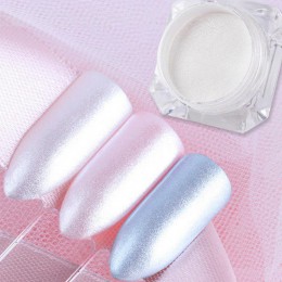 Proszek do paznokci Nail Art chromowy pigment do manicure dekoracje w Tip błyszczy kurz 1g proszek perłowy