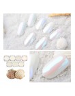 1 Box błyszczące pyłek do paznokci akrylowych laserowe świecący diament Manicure Nail Art chromowany Pigment lakier do samodziel