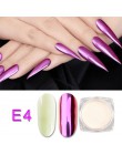 1 Box błyszczące pyłek do paznokci akrylowych laserowe świecący diament Manicure Nail Art chromowany Pigment lakier do samodziel