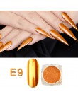 1 Box błyszczące pyłek do paznokci akrylowych laserowe świecący diament Manicure Nail Art chromowany Pigment lakier do samodziel