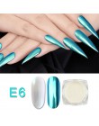 1 Box błyszczące pyłek do paznokci akrylowych laserowe świecący diament Manicure Nail Art chromowany Pigment lakier do samodziel