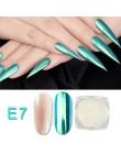 1 Box błyszczące pyłek do paznokci akrylowych laserowe świecący diament Manicure Nail Art chromowany Pigment lakier do samodziel