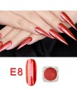 1 Box błyszczące pyłek do paznokci akrylowych laserowe świecący diament Manicure Nail Art chromowany Pigment lakier do samodziel