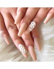 1 pcs proszek akrylowy przezroczysty różowy biały rzeźba kryształ polimeru 3D Nail Art porady Builder akrylowy puder do paznokci