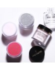 Wysokiej jakości DIY Nail Art pigmentowy do zanurzania w proszku do makijażu ozdoby na tipsy Manicure narzędzia + szczotka