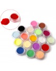 12 kolorów akrylowe proszek pył żel UV projekt 3D porady dekoracje Manicure Nail Art proszki akrylowe i płyny do czyszczenia paz