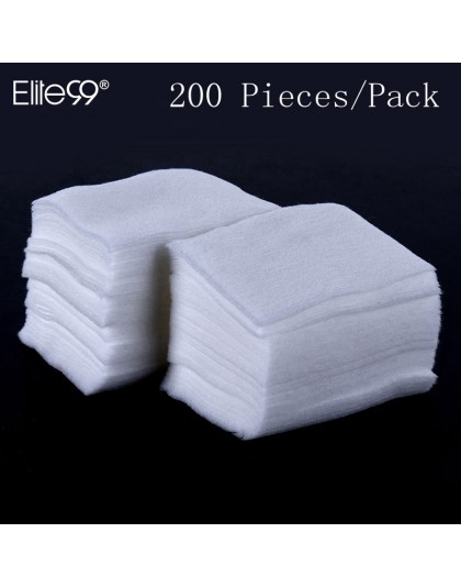 Elite99 200 sztuk/paczka chusteczki do paznokci żel UV do paznokci porady zmywacz do paznokci Cleaner Lint Paper Pad do czyszcze