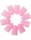 10 pc do paznokci tipsy do paznokci żel UV zmywacz do paznokci Wrap silikonowy elastyczny Soak Off czapka z daszkiem do Manicure