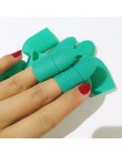 10 pc do paznokci tipsy do paznokci żel UV zmywacz do paznokci Wrap silikonowy elastyczny Soak Off czapka z daszkiem do Manicure