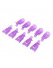 ISHOWTIENDA 10 PC z tworzywa sztucznego Soaker czapki do paznokci Soak Off czapka z daszkiem do żel UV zmywacz do paznokci Wrap 