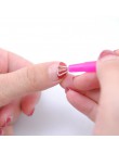 1 Pc 2 sposoby kopytko do skórek trójkąt ze stali nierdzewnej pręt żel UV zmywacz do paznokci Manicure przeciwpoślizgowe do pazn