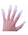 10 sztuk paznokci narzędzia artystyczne z tworzywa sztucznego żel zmywacz do paznokci czapki klip do Manicure paznokci Remover ż