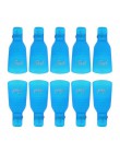 Niebieski 10 sztuk Soaker czapki zmywacz do paznokci aplikacja 5X2 cm do mycia kapsułki ongle żel zmywacz do paznokci czapki