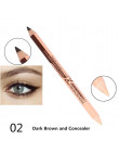Czarny i brązowy i biały Eyeliner ołówek wodoodporny długotrwały Eye Liner Pen jakości oczy zestaw do makeupu Sex moda oczu kosm