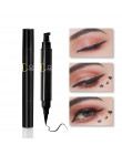 COSCELIA nowa marka oczu Eyeliner do makijażu ołówek wodoodporny czarny dwustronny makijaż znaczki Eyeliner ołówek