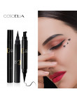 2018 nowy COSCELIA marki oczy liniowej, co zrobić, jeśli ołówek wodoodporny czarny dwustronny makijaż znaczki Eyeliner ołówek