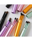 BBL 5 sztuk podróży przenośne Mini oczu pędzle do makijażu zestaw Smudger cień do powiek Eyeliner pędzel do brwi wargi makijaż z