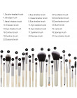 MAANGE 20/22Pcs piękno makijaż pędzle zestaw kosmetyczny Fundacja proszek Blush Eye Shadow Blend makijaż pędzel zestaw narzędzi 