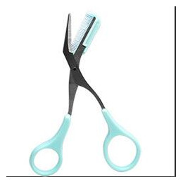 1 sztuk rzęs nożyczki do włosów trymer do brwi rzęs spinki do włosów nożyczki grzebień kształtowanie brwi pielęgnacja tesoura so