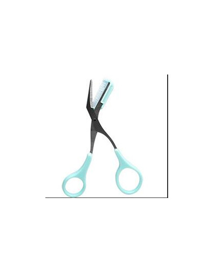 1 sztuk rzęs nożyczki do włosów trymer do brwi rzęs spinki do włosów nożyczki grzebień kształtowanie brwi pielęgnacja tesoura so