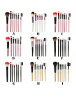 ISHOWTIENDA 7 sztuk zestaw do makijażu sztuk profesjonalne brwi eyeshadow Lip podkład rozświetlający korektor Contour pędzle do 