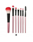 ISHOWTIENDA 7 sztuk zestaw do makijażu sztuk profesjonalne brwi eyeshadow Lip podkład rozświetlający korektor Contour pędzle do 