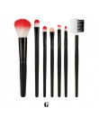 ISHOWTIENDA 7 sztuk zestaw do makijażu sztuk profesjonalne brwi eyeshadow Lip podkład rozświetlający korektor Contour pędzle do 
