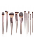 Brochas maquillaje 10 sztuk drewniane pędzel do makijażu fundacja kosmetyczne brwi pędzel do cieni do powiek makijaż zestawy szc