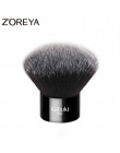 Zoreya marka kobiety moda czarny pędzel kabuki miękkie włosy syntetyczne twarzy makijaż narzędzia przenośny do przenoszenia i ła