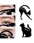 Piękno brwi formy szablony 2 sztuk kobiety linia Cat Pro narzędzie do makijażu oczu szablon szablon Shaper Eyeliner dla kobiet d