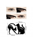 Piękno brwi formy szablony 2 sztuk kobiety linia Cat Pro narzędzie do makijażu oczu szablon szablon Shaper Eyeliner dla kobiet d