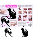 Piękno brwi formy szablony 2 sztuk kobiety linia Cat Pro narzędzie do makijażu oczu szablon szablon Shaper Eyeliner dla kobiet d