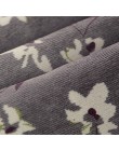 Sztruks wysokiej elastyczny pas Vintage sukienka w stylu linii kobiety pełna rękaw kwiat w kratę sukienki druku Slim wiosna suki