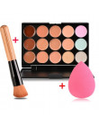 Nowa twarz korektor makijaż paleta + pędzle + Puff baza twarzy fundacja Bronzer korektor Contour do powiek Pallete kosmetyki do 