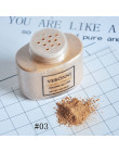 Korektor do twarzy Powder Foundation rozjaśnić kontrola oleju makijaż mineralny niewidoczne pory gładkie wykończenie baza matowa