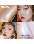 Novo Highlighter Facial Bronzers Palette Makeup Glow Kit Face Contour Shimmer Powder Body Base Illuminator Highlight Cosmetics