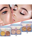 1 sztuk nowy wyróżnienia paleta do pudru 3 kolory wysokiej połysk Shimmer proszku Bronzer do naprawy Haileyter paleta makijaż ko