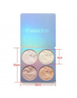 1 sztuk nowy wyróżnienia paleta do pudru 3 kolory wysokiej połysk Shimmer proszku Bronzer do naprawy Haileyter paleta makijaż ko