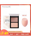 FOCALLURE podwójna głowica 3D Bronzer wyróżnienia do makijażu twarzy trzymać krem tekstury kontur iluminador Highlighter Bronzer