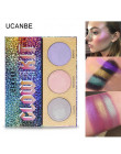 UCANBE marki brokat wyróżnienia holograficznych kosmetyków do makijażu paleta Shimmer Bronzer Highlight Eyeshadow kosmetyki oświ