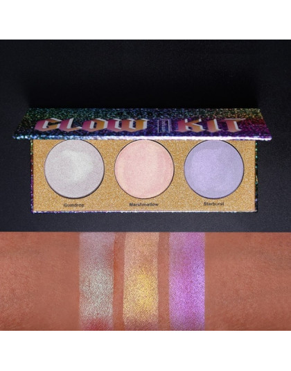 UCANBE marki brokat wyróżnienia holograficznych kosmetyków do makijażu paleta Shimmer Bronzer Highlight Eyeshadow kosmetyki oświ