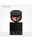 FOCALLURE 3 kolory Shimmer bronzery i zakreślacze do makijażu w proszku róż do policzków wyróżnienia dla paleta Contour