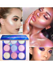 Wyróżnienia Eyeshadow paleta oświetlacz twarzy rozjaśnić konturowe wyróżnienia paleta do pudru Bronzer Face Glow zestaw kosmetyk