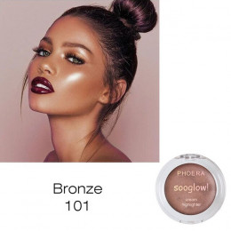 PHOERA bazy Highlighter rozjaśnić makijaż oświetlacz Shimmer Powder paleta kontur Bronzer blask zestaw TSLM2