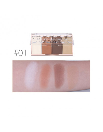 O. dwa. O Contour Palette twarzy cieniowania do pielęgnacji do makijażu w proszku 4 kolory trwałe twarzy makijaż konturowania Br