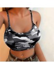 Sprzedaż i gorące oferty letnie kobiety kamuflaż bez rękawów Tank Top gorset biustonosz kamizelka Crop Top nowe modne kamizelka 