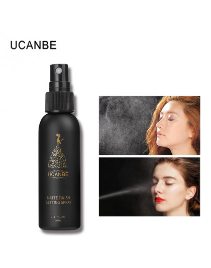 UCANBE twarzy Spray utrwalający makijaż długotrwały matowy nawilżający wykończenie mgły Fixer Spray fundacja baza kosmetyki