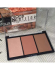 Makijaż 3 kolory Shimmer względu na Blush Bronzer kontur twarzy paleta róży w proszku wyróżnienia sprawiają, że Upxgrj