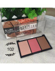 Makijaż 3 kolory Shimmer względu na Blush Bronzer kontur twarzy paleta róży w proszku wyróżnienia sprawiają, że Upxgrj