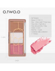 O.TWO.O 4 kolory wyróżnienia Powder Blush palety pędzla 3D kontur twarzy wyróżnienia cieniowania w proszku twarzy makijaż